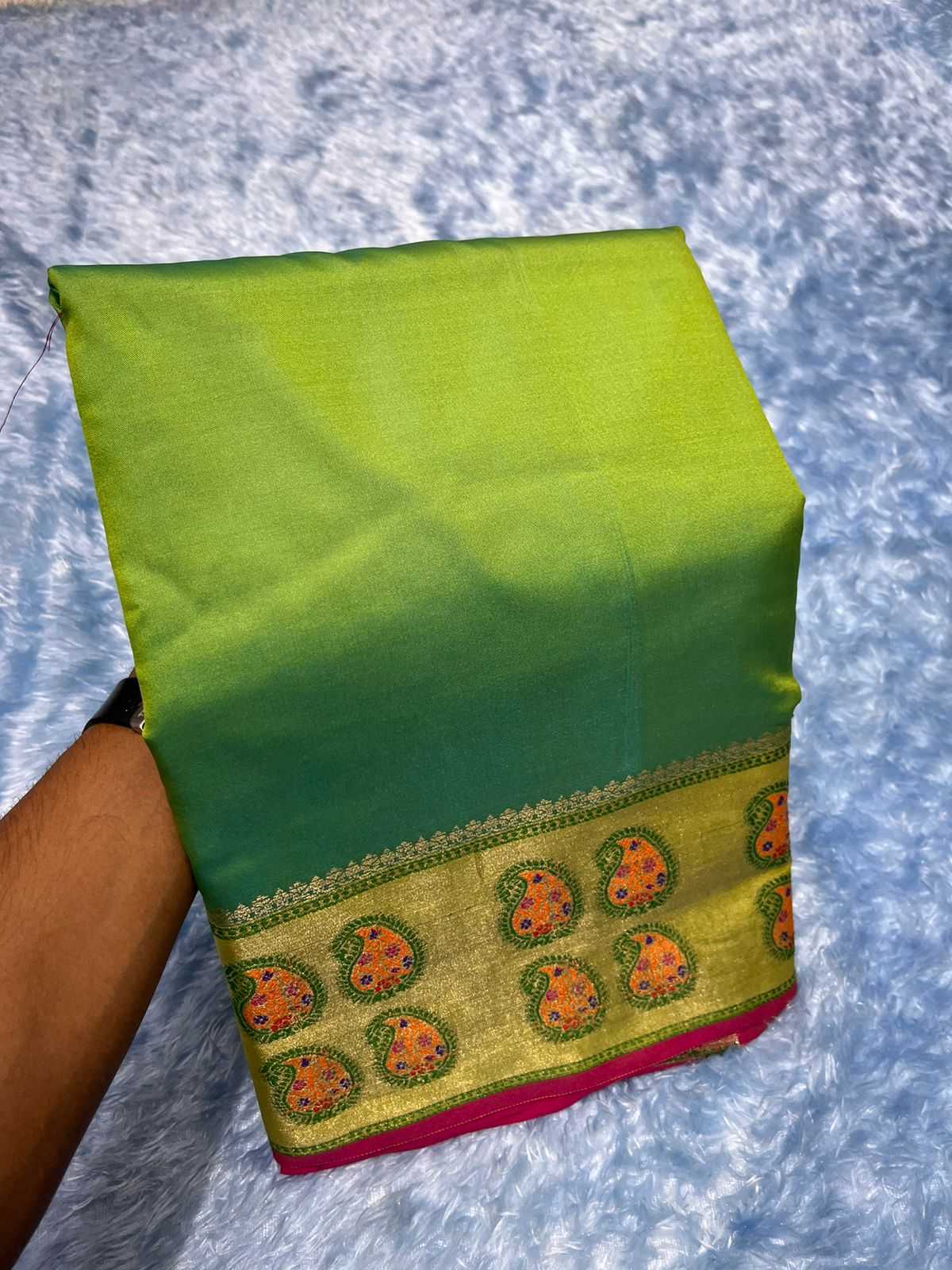 Ynf Mysore Silk RIN203 Semi-Mysore Silk Sarees Wedding Collections Festive Collections Wholesale Mysore Silk Sarees Traditional Silk Sarees Designer Silk Sarees Manufacturer
