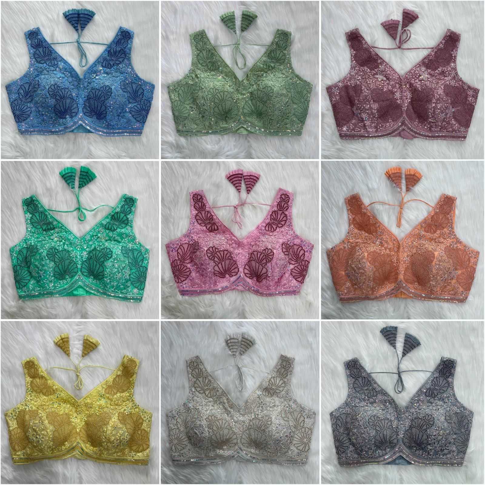 Ynf Net KESH426 GIRLIES Readymade Blouses Wholesale Sequence Embroidery Blouse Designer Blouse Party Wear Blouse Manufacturer
