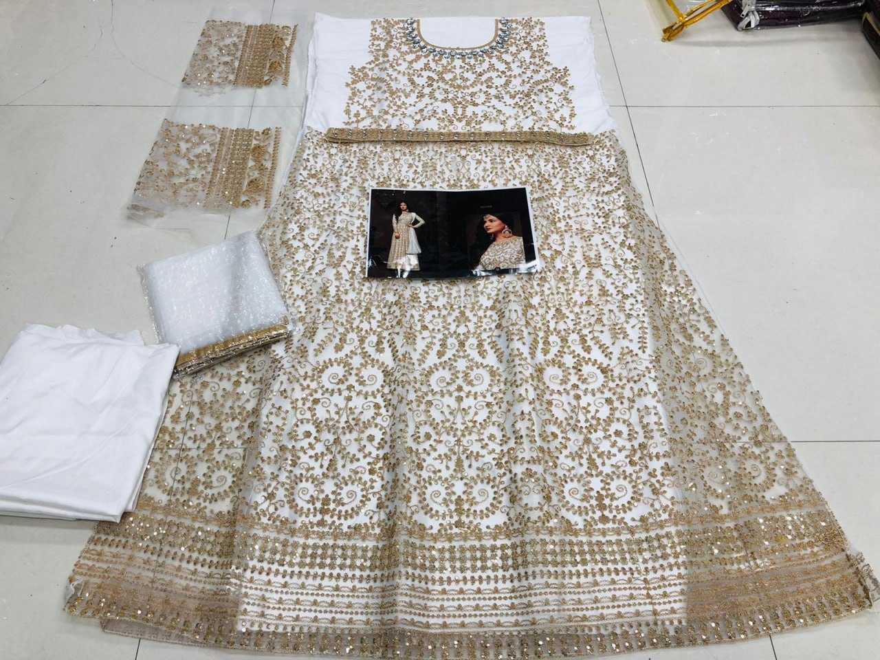 Ynf Net KESH504 1103 Suits & Dresses Wholesale Anarkali Suits Semi Stitched Suits Semi-Stitched Suits Manufacturer