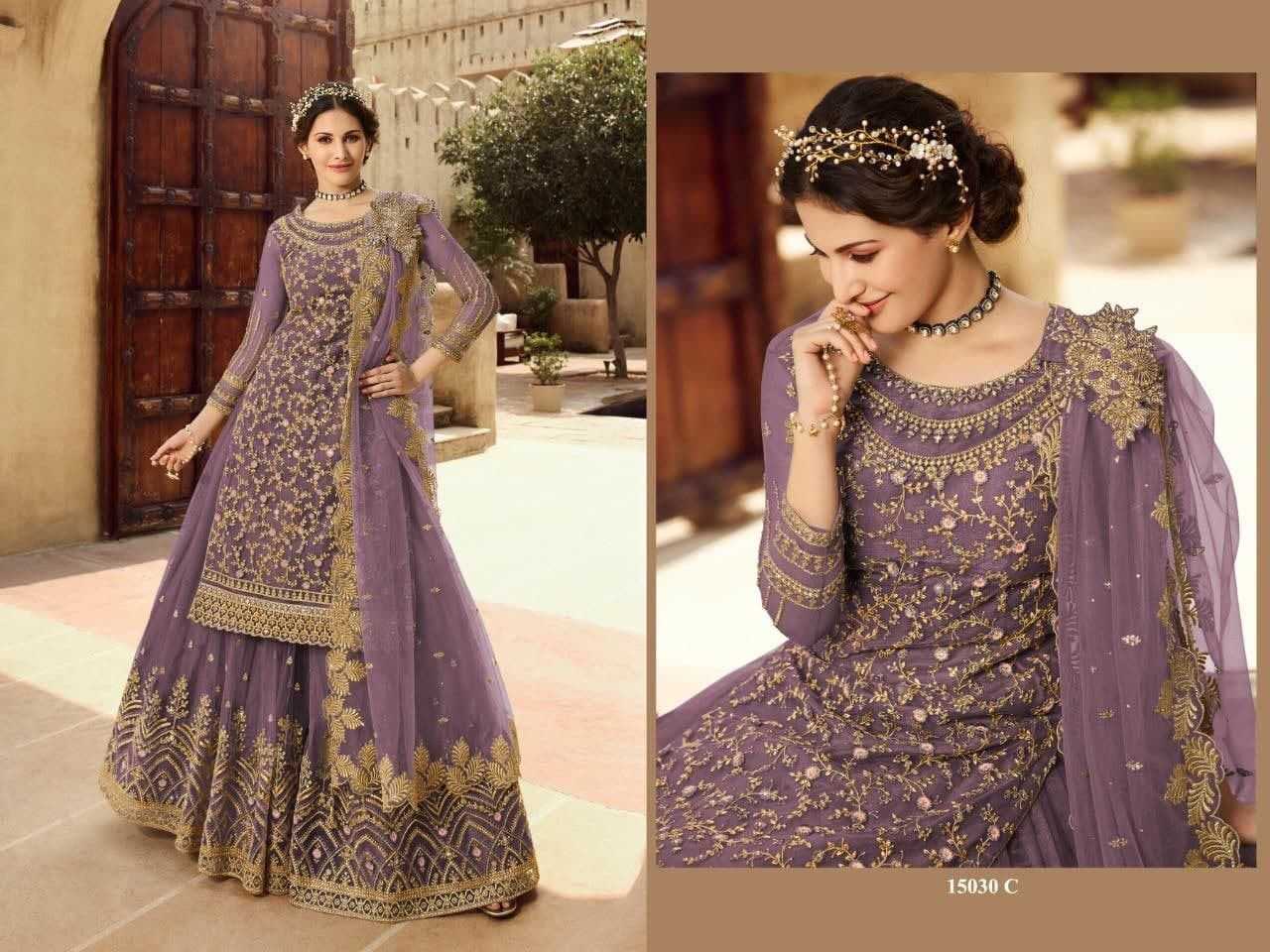 Ynf Net KESH504 15030 Suits & Dresses Wholesale Embroidery Suits Semi Stitched Suits Net Suit Manufacturer