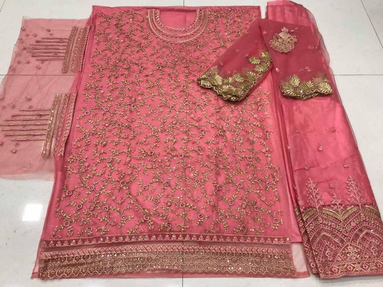 Ynf Net KESH504 15030 Suits & Dresses Wholesale Embroidery Suits Semi Stitched Suits Net Suit Manufacturer