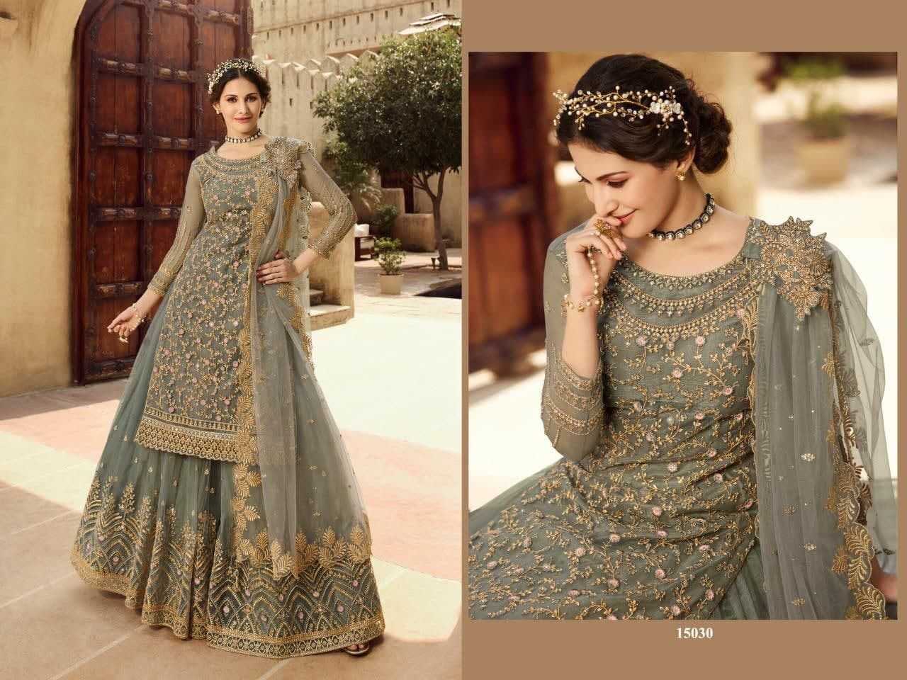 Ynf Net KESH504 15030 Suits & Dresses Wholesale Embroidery Suits Semi Stitched Suits Net Suit Manufacturer