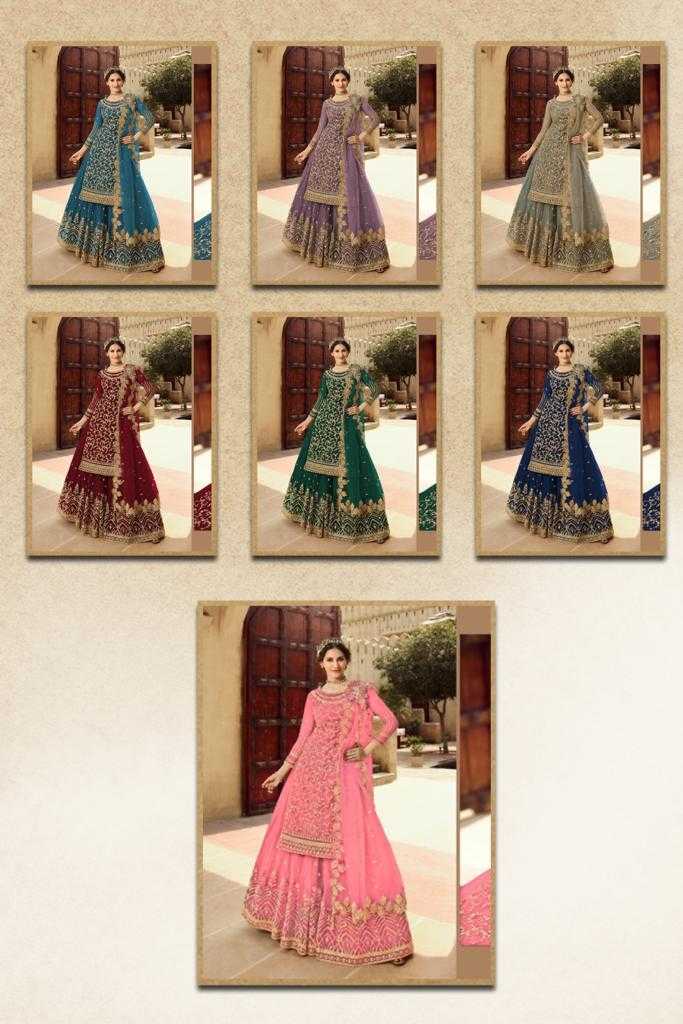 Ynf Net KESH504 15030 Suits & Dresses Wholesale Embroidery Suits Semi Stitched Suits Net Suit Manufacturer