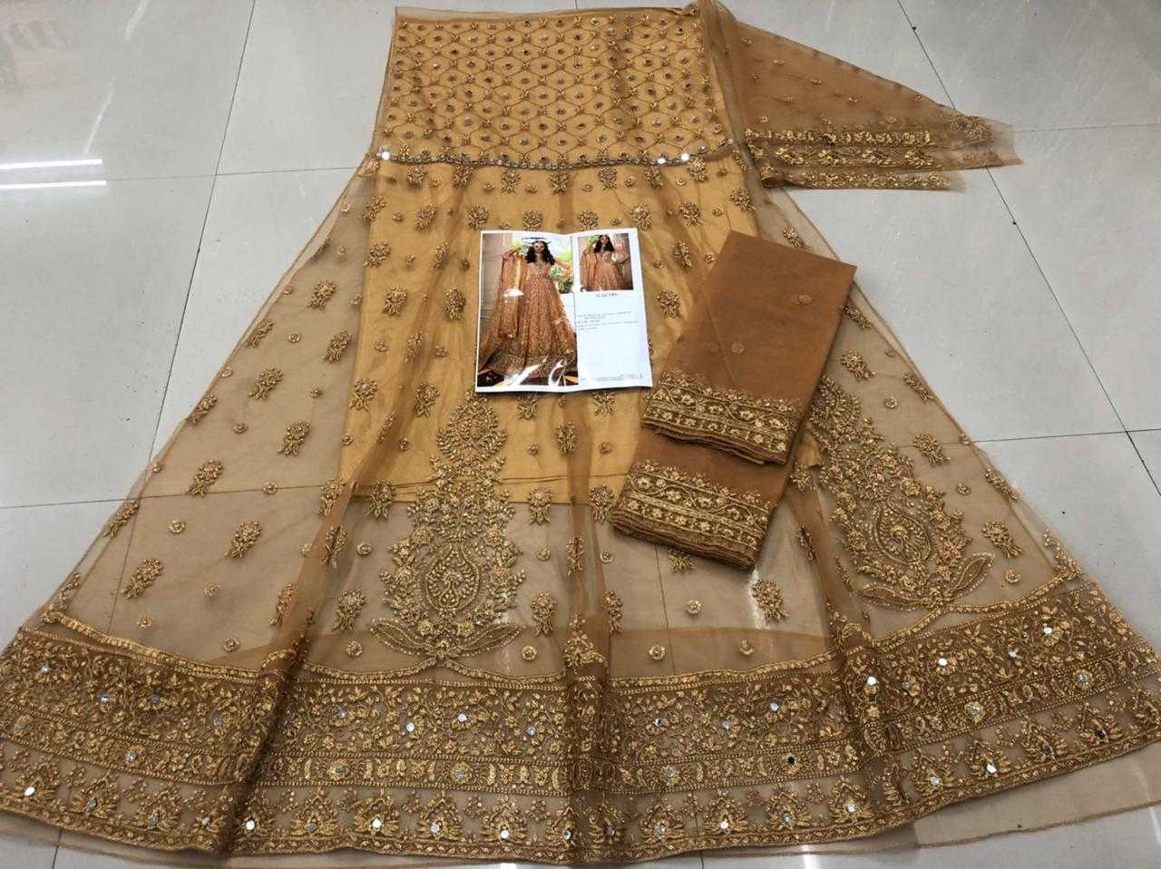 Ynf Net KESH504 194 Gowns Wholesale Embroidery Gowns Net Gowns Work Gowns Manufacturer