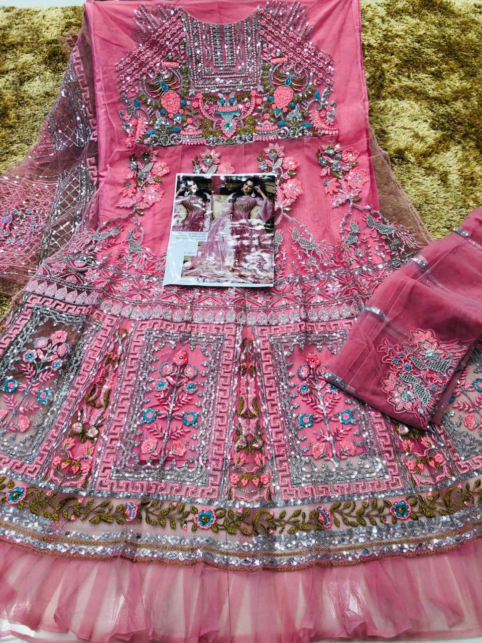 Ynf Net KESH504 241 Gowns Wholesale Embroidery Gowns Long Gowns Net Gowns Manufacturer