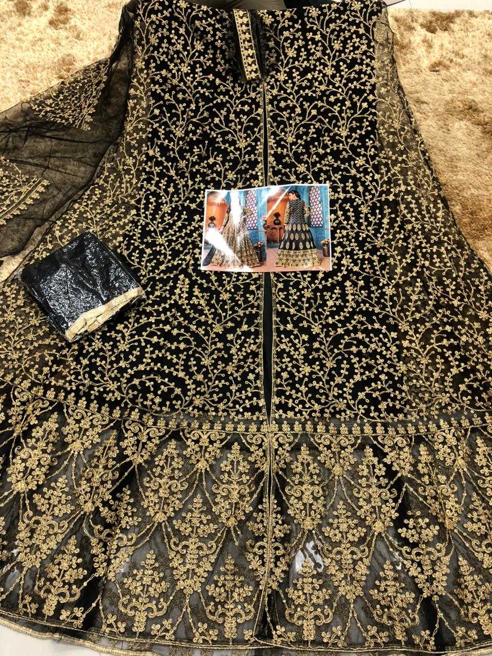 Ynf Net KESH504 3903 Gowns Wedding Collections Festive Collections Wholesale Net Gowns Designer Gowns Sequin Gowns Manufacturer