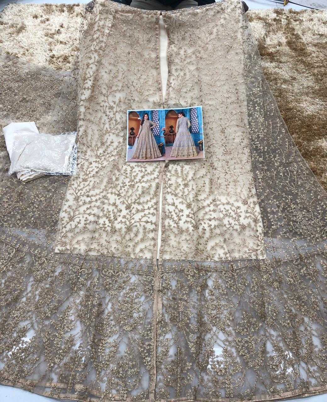 Ynf Net KESH504 3903 Gowns Wedding Collections Festive Collections Wholesale Net Gowns Designer Gowns Sequin Gowns Manufacturer