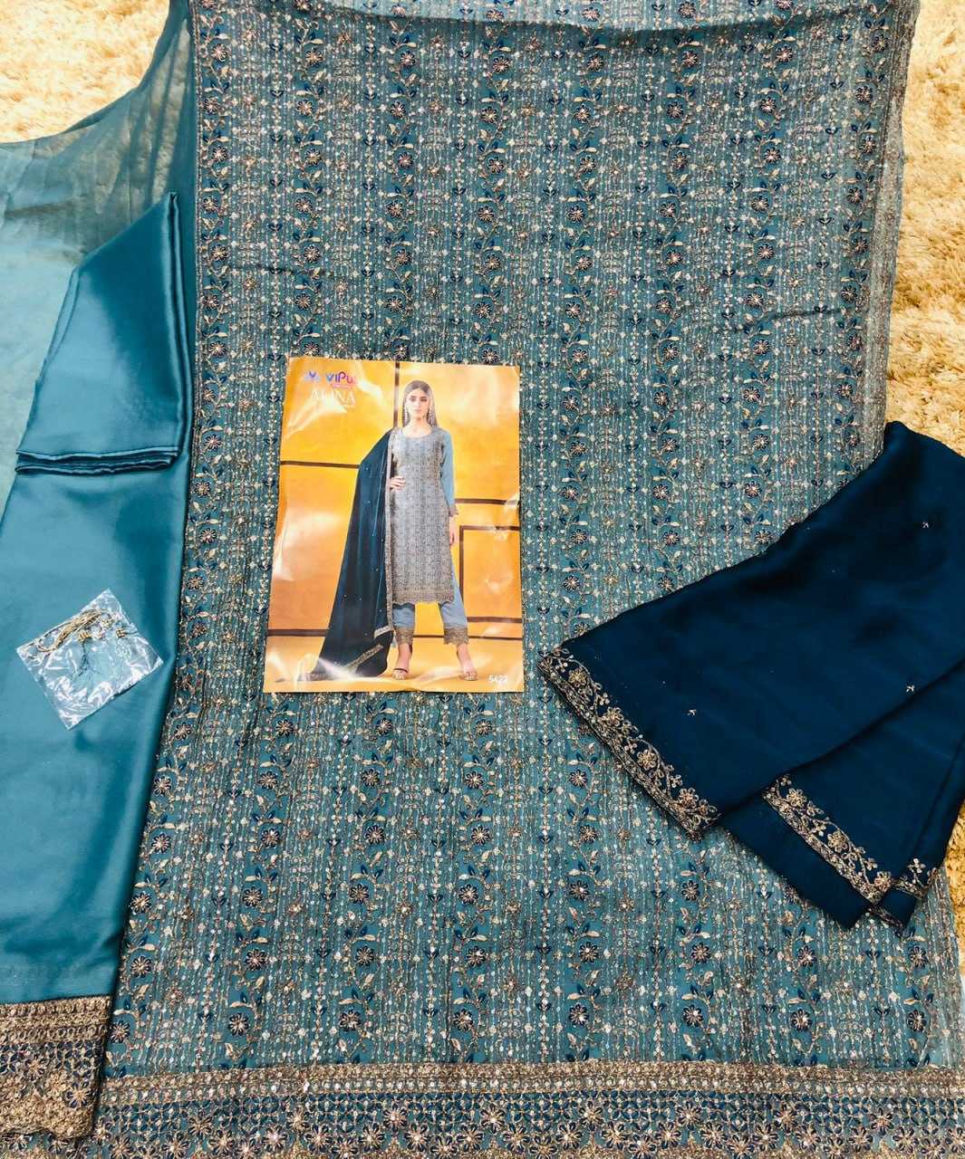 Ynf Net KESH504 5421 Suits & Dresses Wholesale Embroidery Suits Net Suit Semi-Stitched Suits Manufacturer