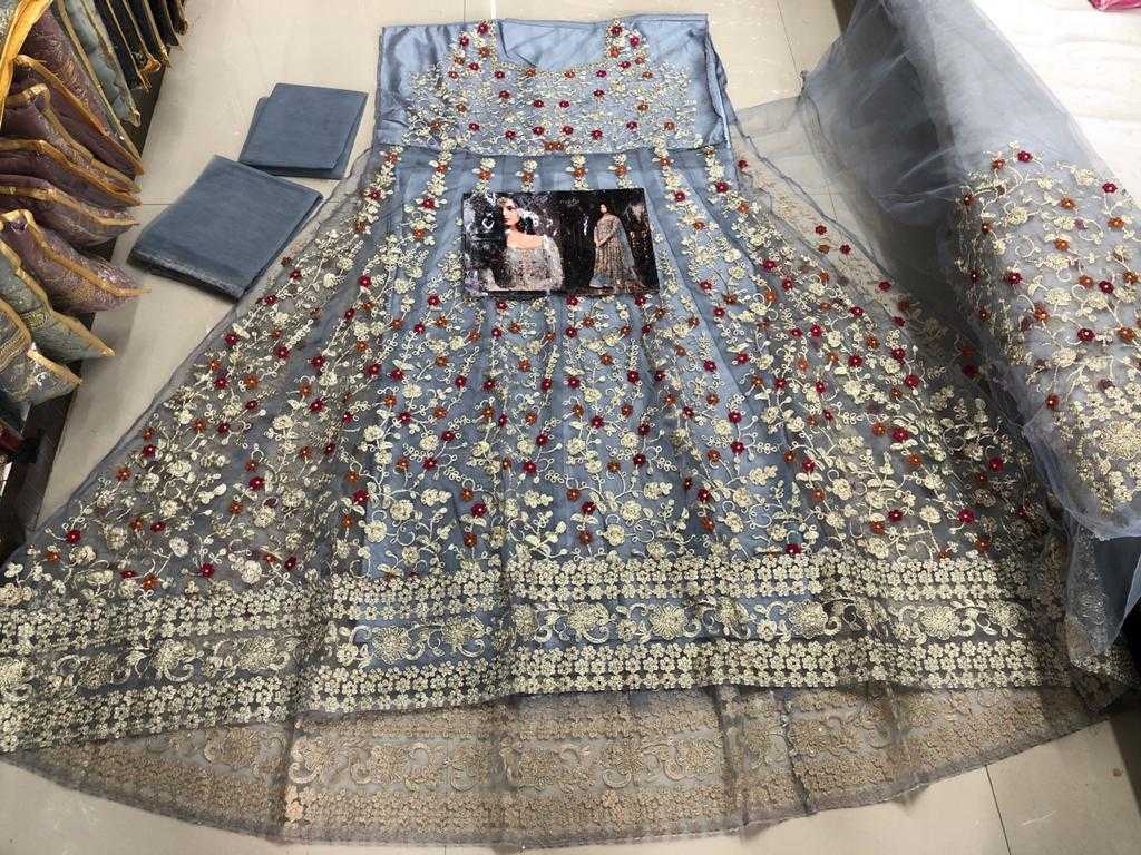 Ynf Net KESH504 5608 Gowns Wholesale Embroidery Gowns Long Gowns Net Gowns Manufacturer
