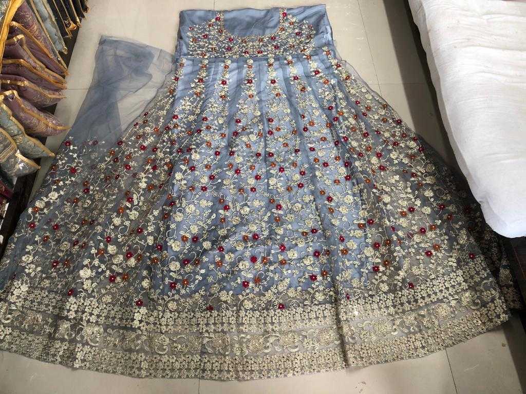 Ynf Net KESH504 5608 Gowns Wholesale Embroidery Gowns Long Gowns Net Gowns Manufacturer