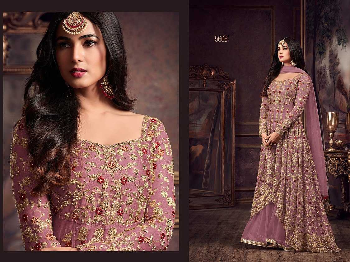 Ynf Net KESH504 5608 Gowns Wholesale Embroidery Gowns Long Gowns Net Gowns Manufacturer