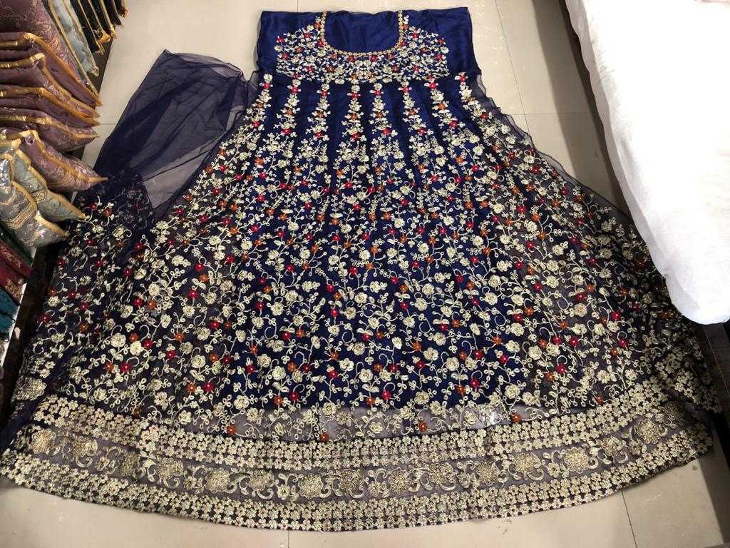Ynf Net KESH504 5608 Gowns Wholesale Embroidery Gowns Long Gowns Net Gowns Manufacturer