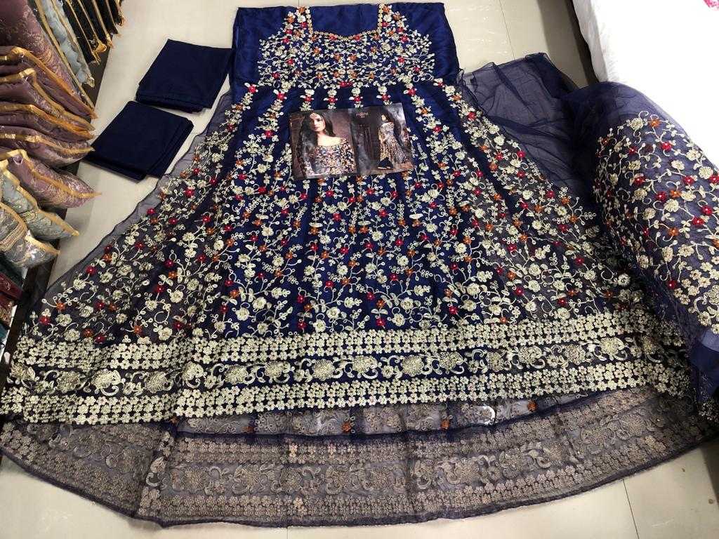 Ynf Net KESH504 5608 Gowns Wholesale Embroidery Gowns Long Gowns Net Gowns Manufacturer