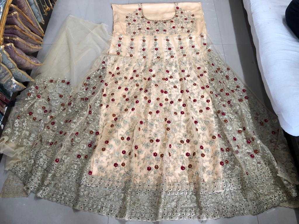 Ynf Net KESH504 5608 Gowns Wholesale Embroidery Gowns Long Gowns Net Gowns Manufacturer