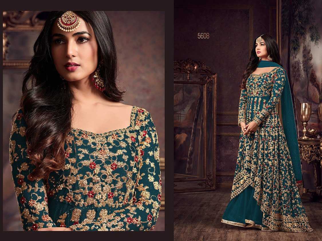 Ynf Net KESH504 5608 Gowns Wholesale Embroidery Gowns Long Gowns Net Gowns Manufacturer