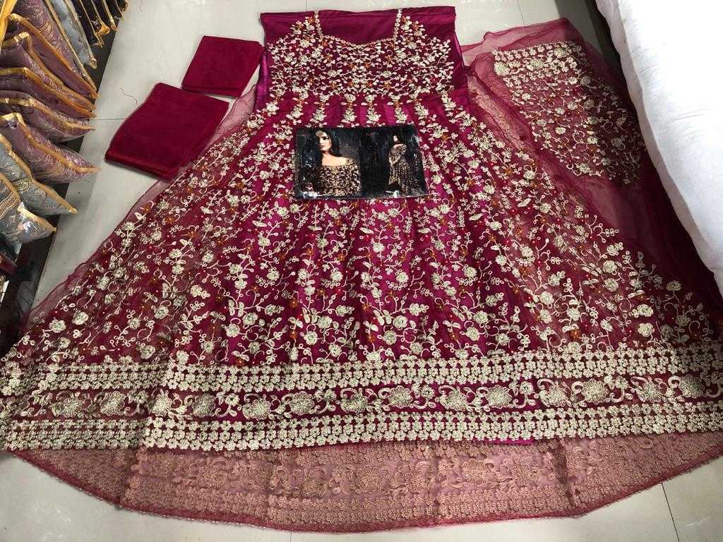 Ynf Net KESH504 5608 Gowns Wholesale Embroidery Gowns Long Gowns Net Gowns Manufacturer