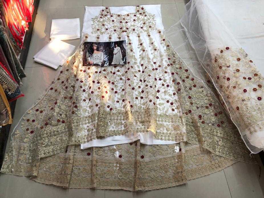 Ynf Net KESH504 5608 Gowns Wholesale Embroidery Gowns Long Gowns Net Gowns Manufacturer