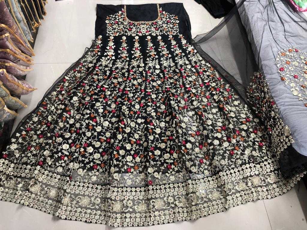 Ynf Net KESH504 5608 Gowns Wholesale Embroidery Gowns Long Gowns Net Gowns Manufacturer