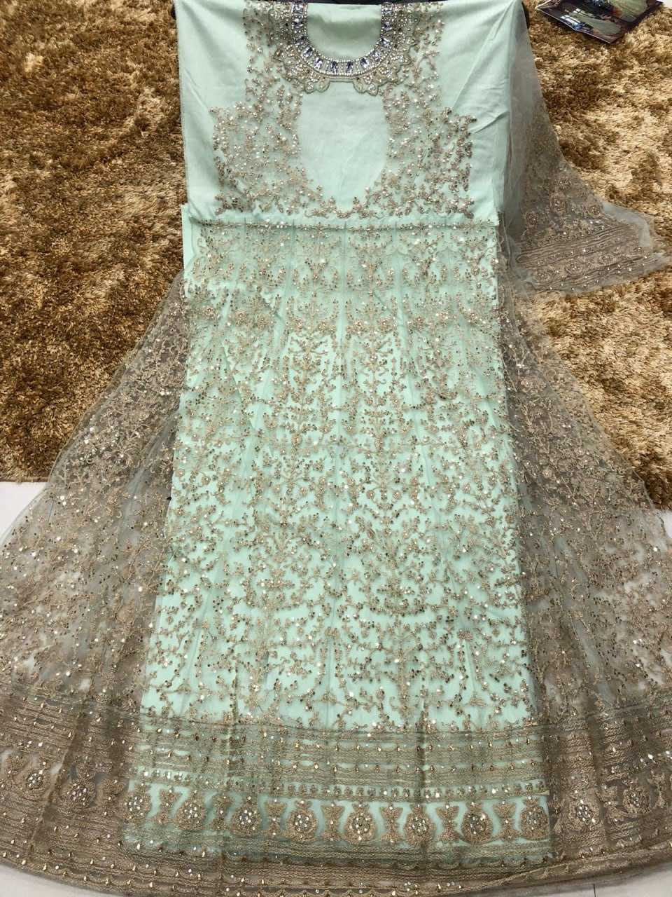 Ynf Net KESH504 5810-1 Gowns Wedding Collections Festive Collections Wholesale Long Gowns Designer Gowns Full Sleeve Gowns Manufacturer