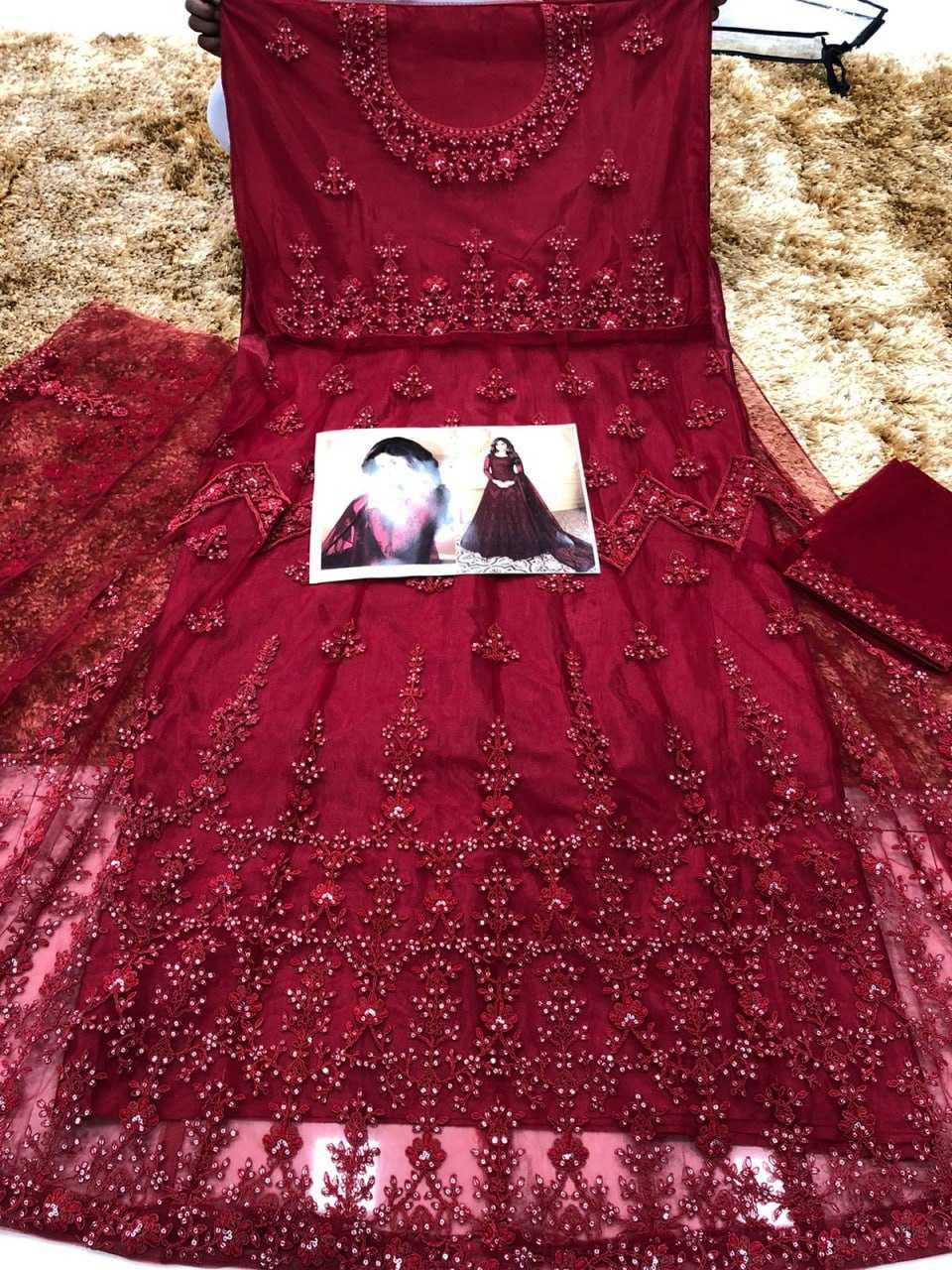 Ynf Net KESH504 7172 Gowns Wedding Collections Bollywood Collections Wholesale Embroidery Gowns Net Gowns Shamita Shetty Manufacturer