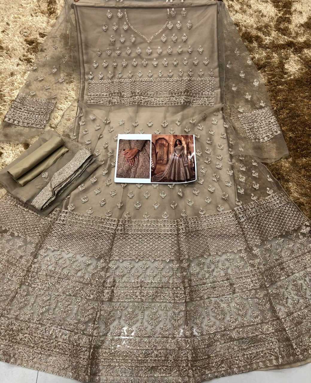 Ynf Net KESH504 8396 Gowns Wedding Collections Bollywood Collections Wholesale Embroidery Gowns Net Gowns Shamita Shetty Manufacturer