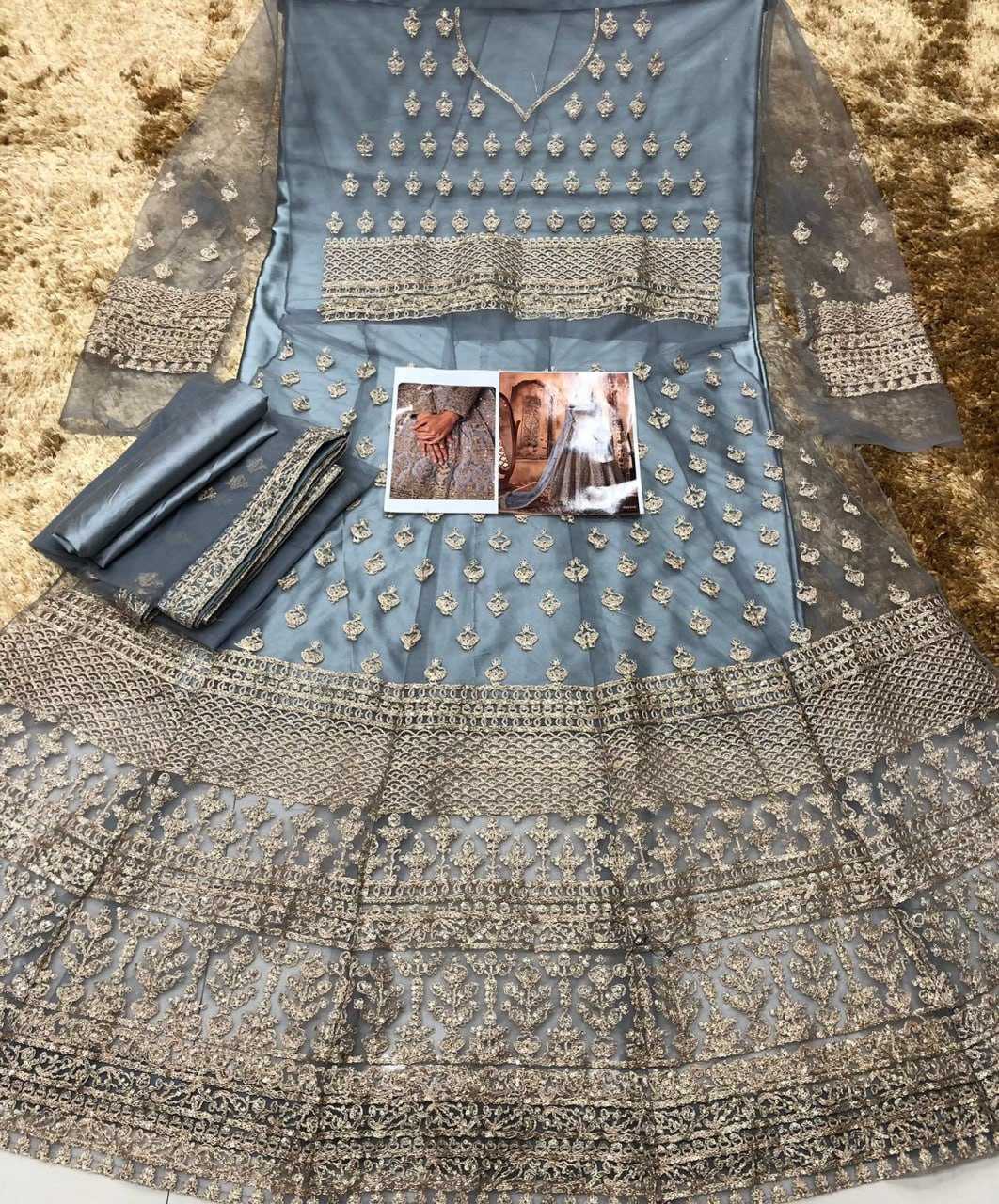 Ynf Net KESH504 8396 Gowns Wedding Collections Bollywood Collections Wholesale Embroidery Gowns Net Gowns Shamita Shetty Manufacturer