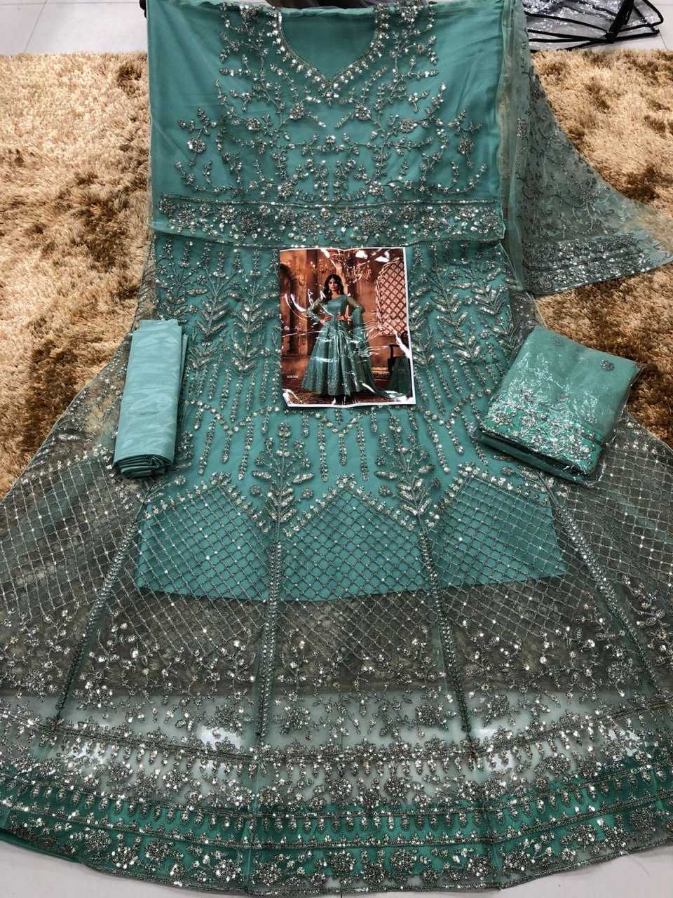 Ynf Net KESH504 8398 Gowns Wedding Collections Bollywood Collections Wholesale Embroidery Gowns Sequin Gowns Shamita Shetty Manufacturer