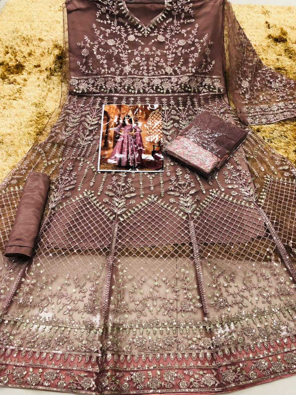 Ynf Net KESH504 8398 Gowns Wedding Collections Bollywood Collections Wholesale Embroidery Gowns Sequin Gowns Shamita Shetty Manufacturer