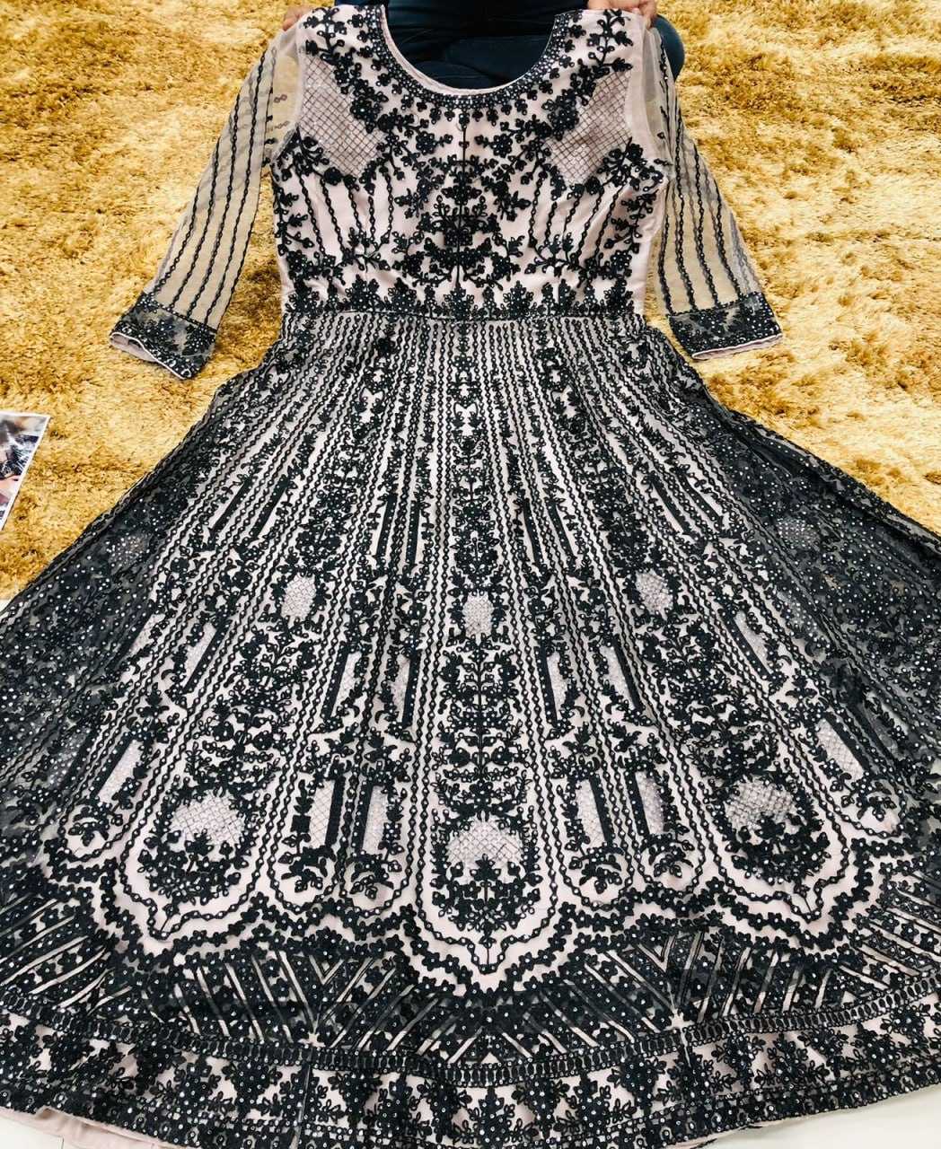 Ynf Net KESH504 9158 Gowns Bollywood Collections Festive Collections Wholesale Embroidery Gowns Net Gowns Shamita Shetty Manufacturer