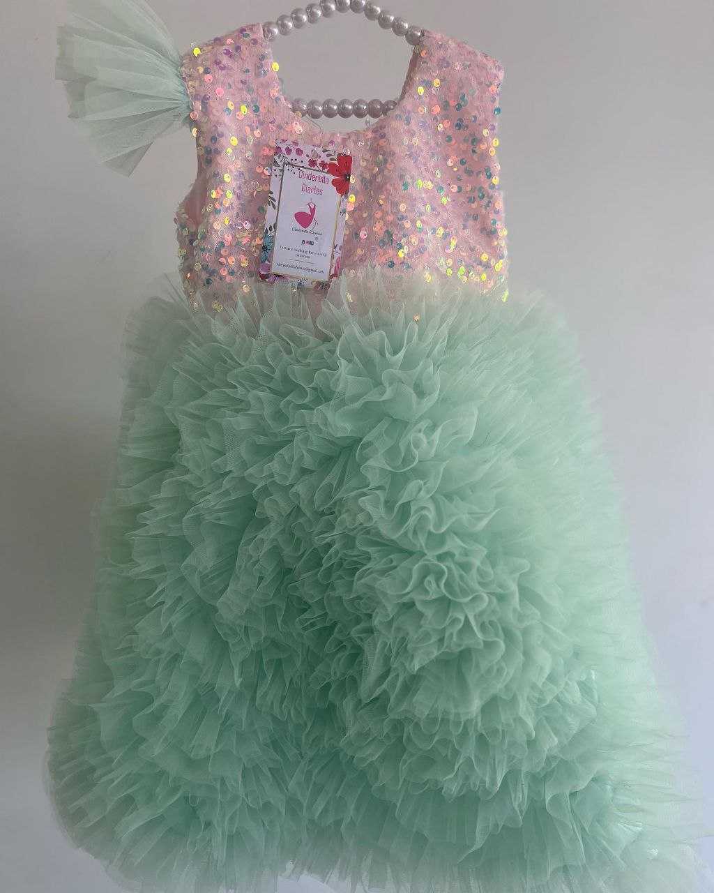 Ynf Net RIN107 373 Kids Wear Wholesale Kids Frocks Girls Frock Kids Designer Frock Manufacturer