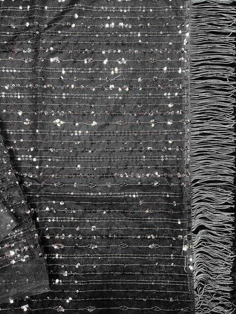 Ynf Net RIN134 0191 Sarees Wedding Collections Wholesale Net Sarees Embroidered Sarees Black Sarees Manufacturer
