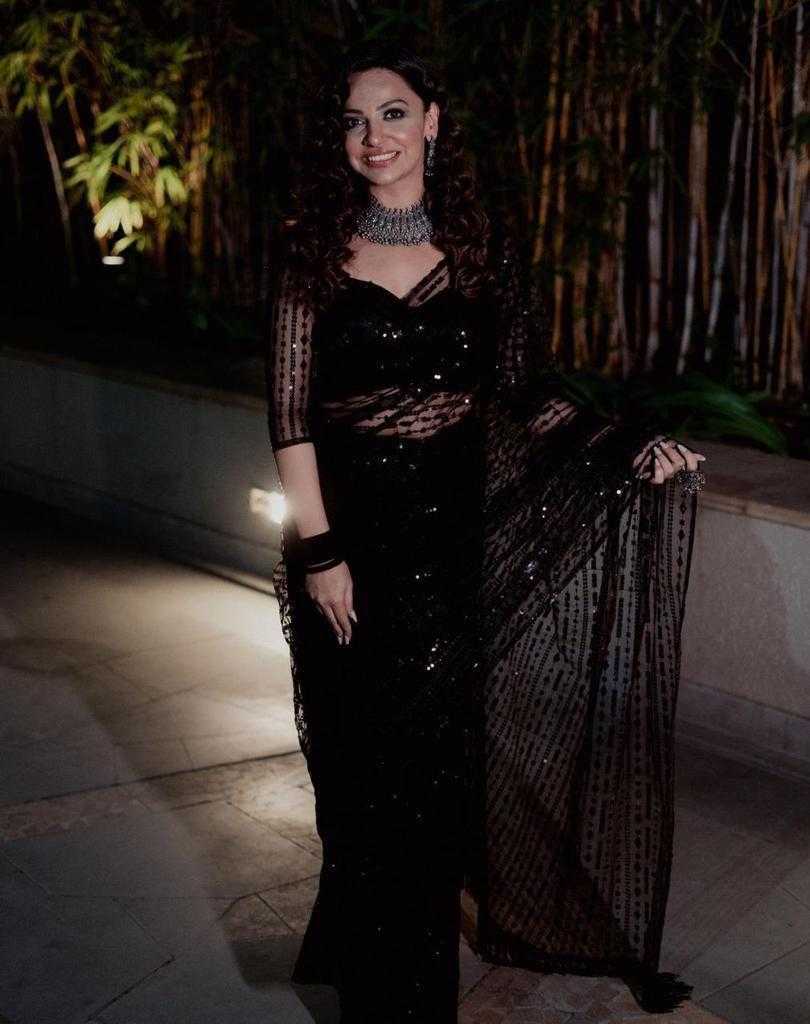 Ynf Net RIN134 0191 Sarees Wedding Collections Wholesale Net Sarees Embroidered Sarees Black Sarees Manufacturer