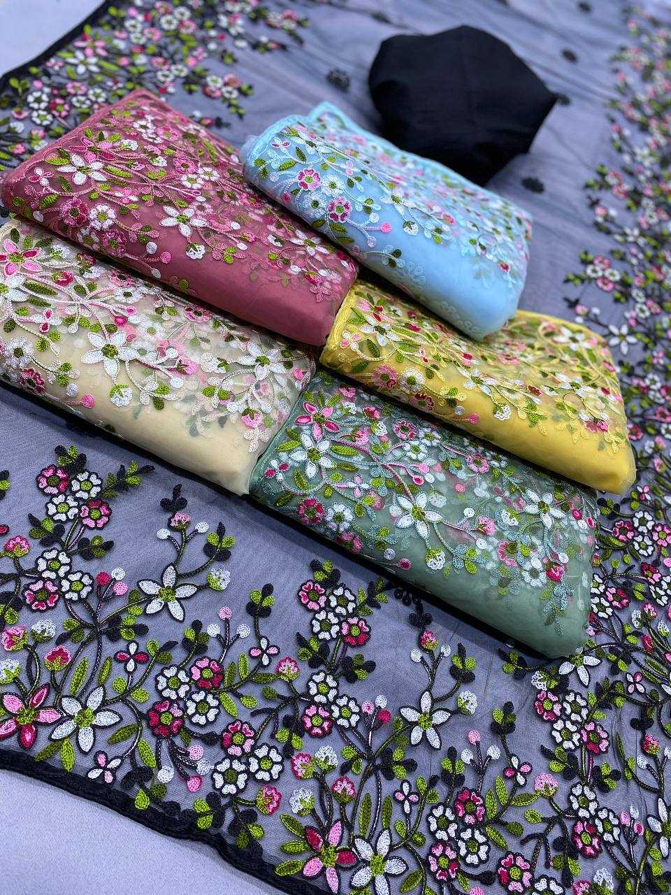 Ynf Net RIN188 Vaamika21 Sarees Wholesale Fancy Sarees Net Sarees Embroidered Sarees Manufacturer