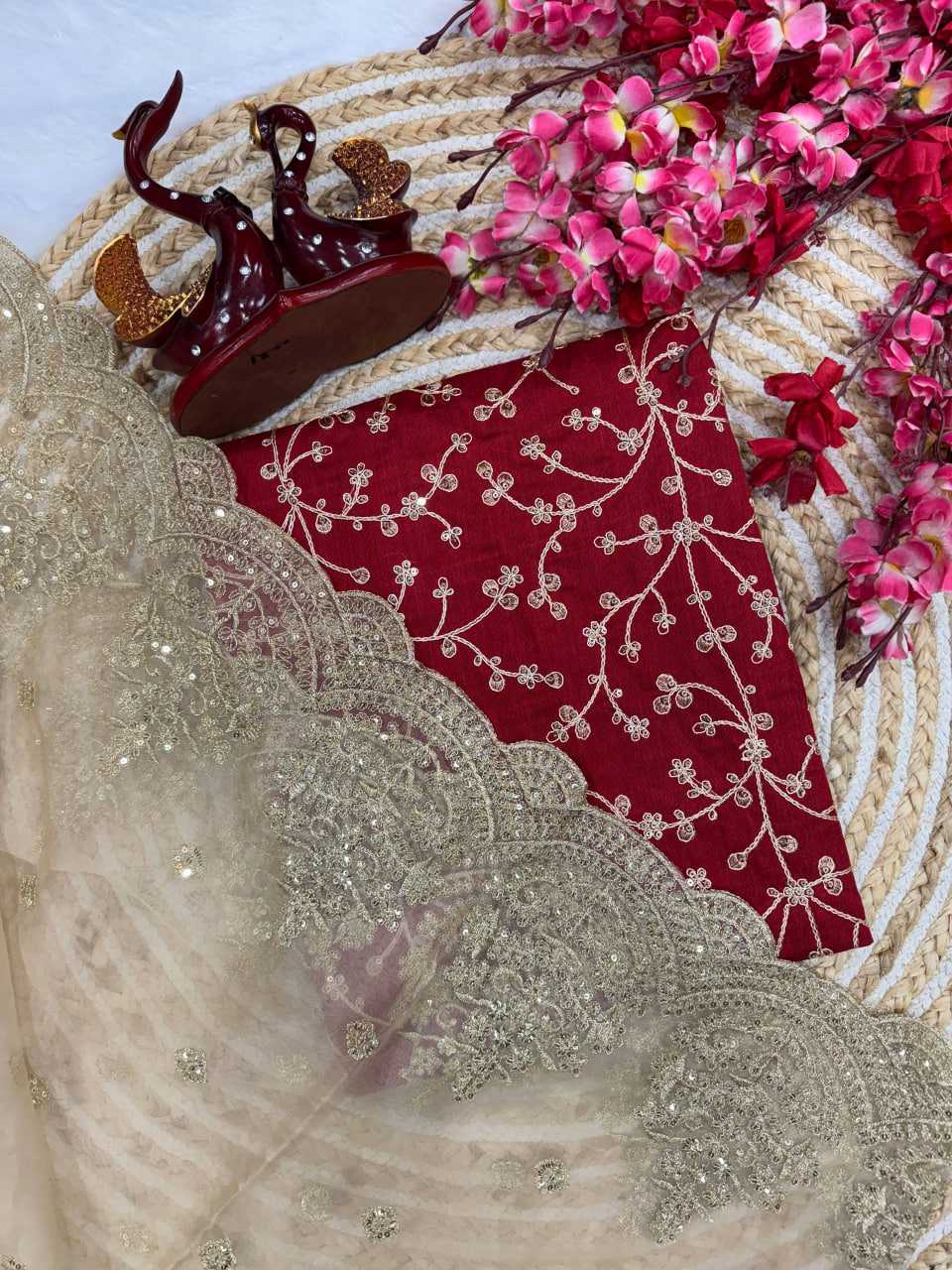 Ynf Nylon RIN151 5361 Sarees Wedding Collections Festive Collections Wholesale Sequence Sarees Embroidered Sarees Nylon Sarees Manufacturer