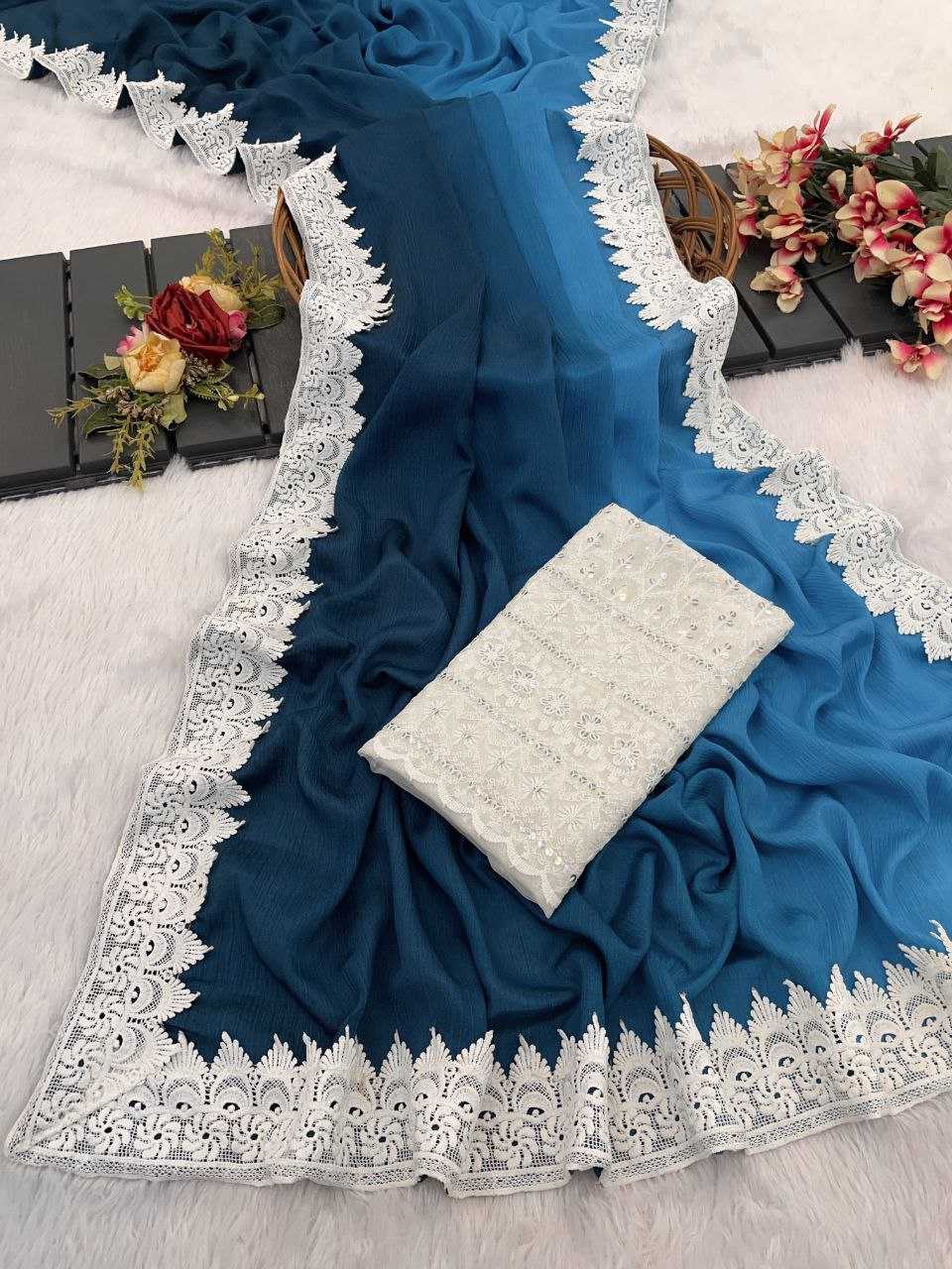 Ynf Nylon RIN216 Damini Sarees Wholesale Party Wear Sarees Fancy Sarees Lace Border Sarees Manufacturer