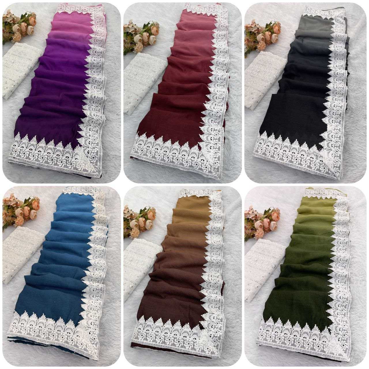 Ynf Nylon RIN216 Damini Sarees Wholesale Party Wear Sarees Fancy Sarees Lace Border Sarees Manufacturer