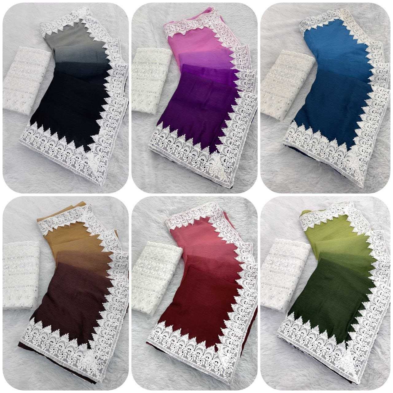 Ynf Nylon RIN216 Damini Sarees Wholesale Party Wear Sarees Fancy Sarees Lace Border Sarees Manufacturer