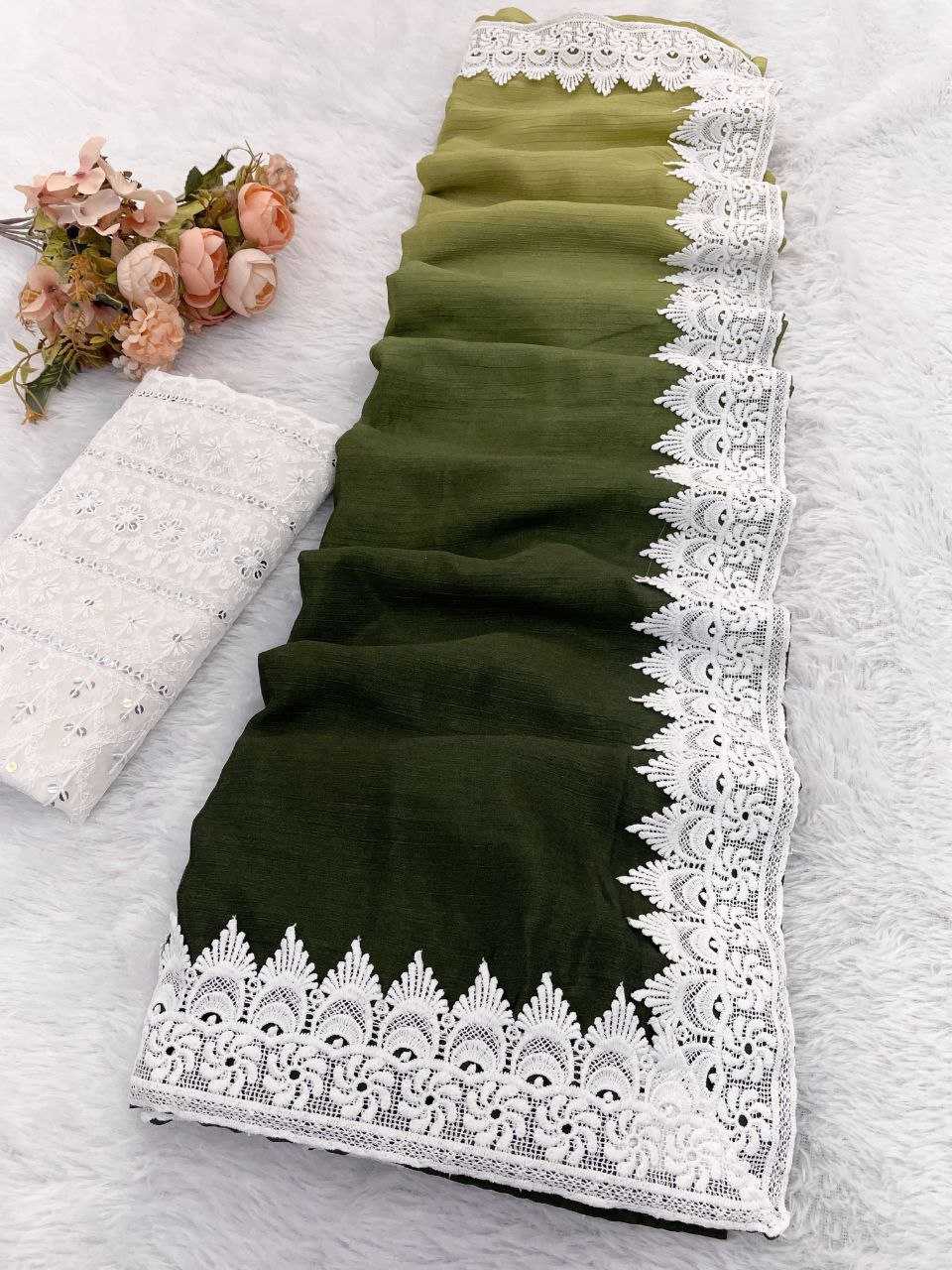 Ynf Nylon RIN216 Damini Sarees Wholesale Party Wear Sarees Fancy Sarees Lace Border Sarees Manufacturer