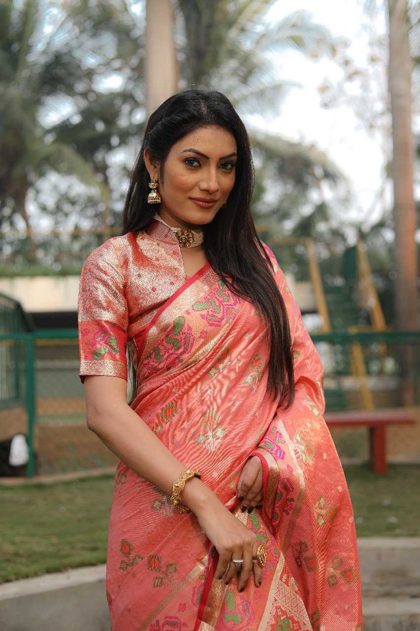 Ynf Organic Silk RIN144 flowy Silk Sarees Wedding Collections Festive Collections Wholesale Patola Sarees Ikkat Silk Sarees Festival Silk Sarees Manufacturer