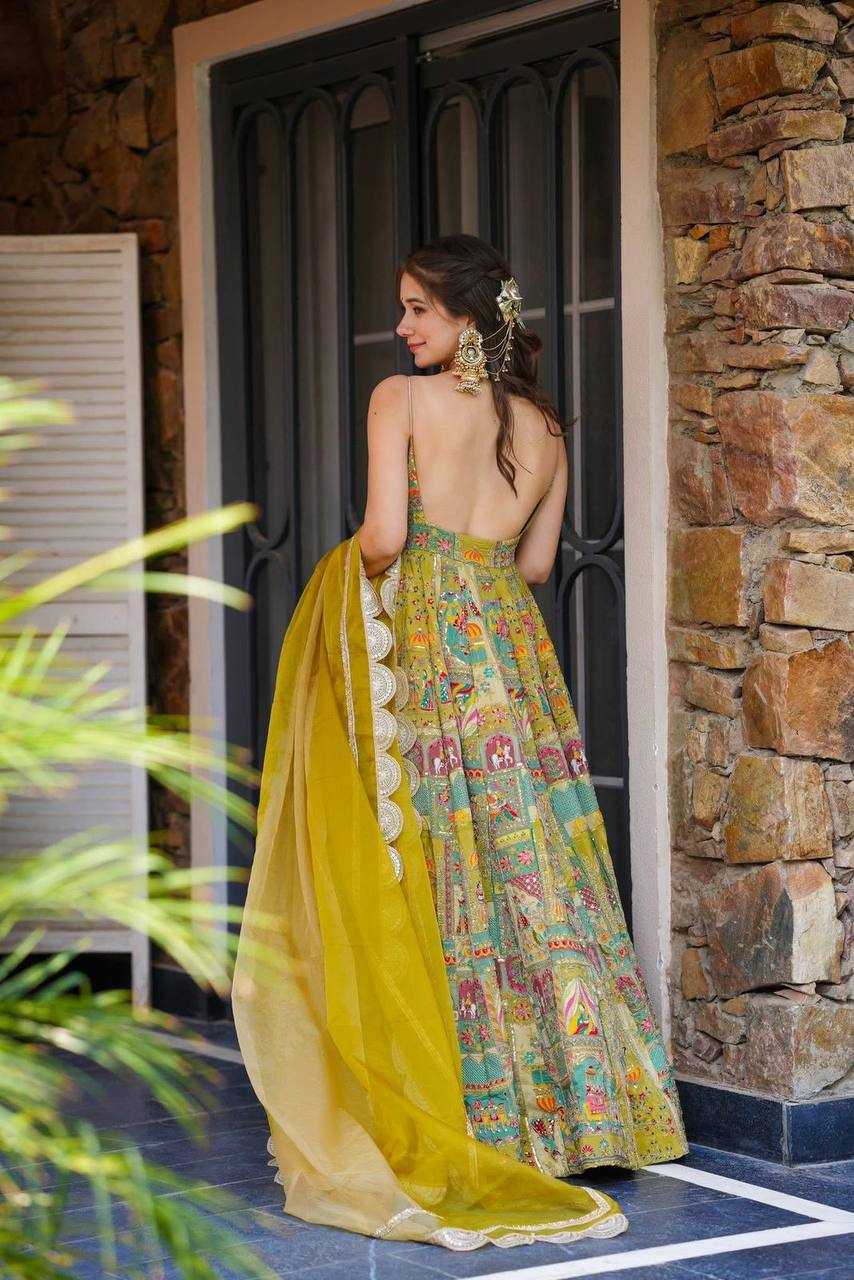 Ynf Organza KESH154 300 Gowns Wholesale Printed Gowns Anarkali Gown Long Gowns Manufacturer