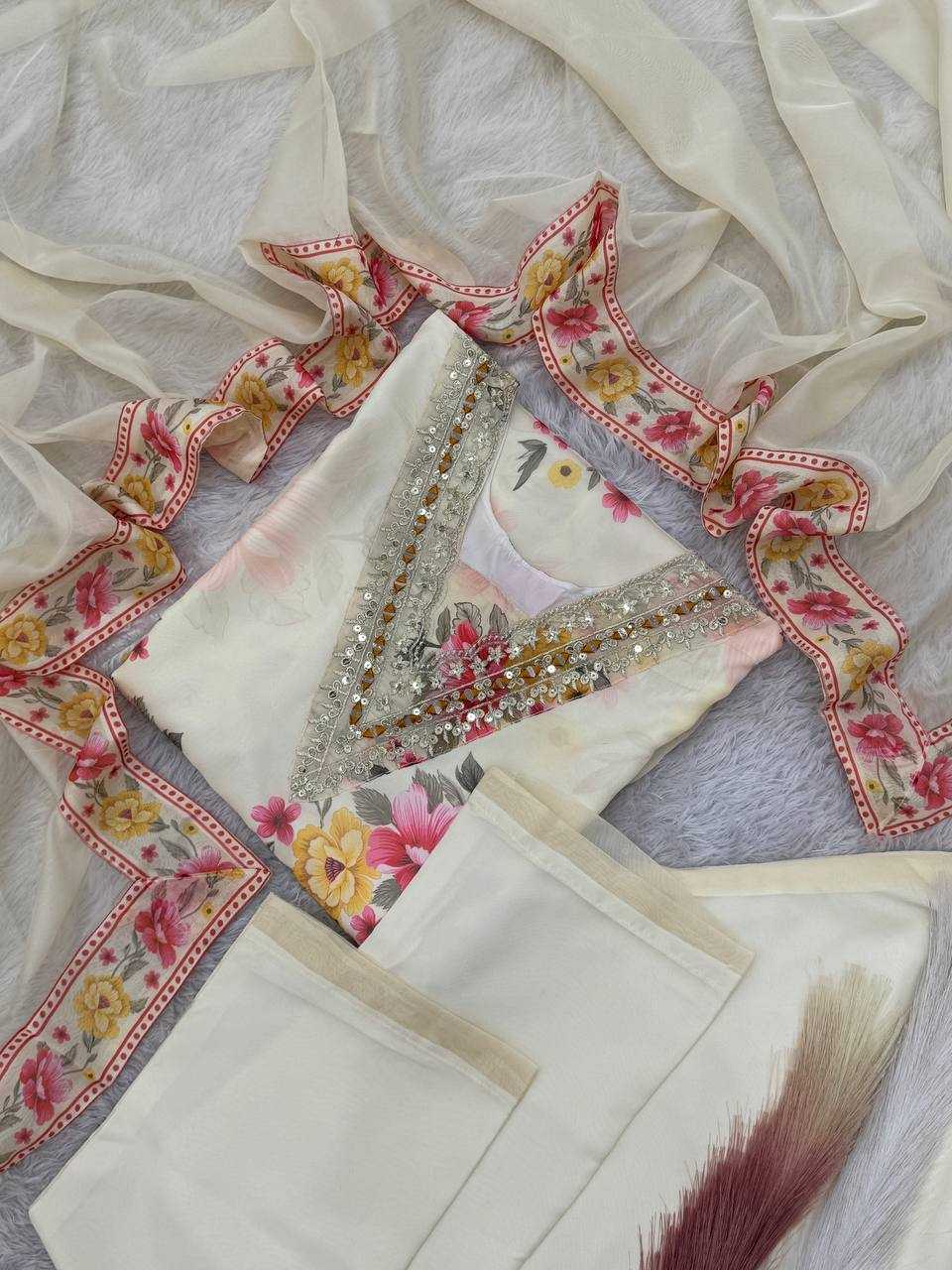 Ynf Organza KESH159 1696 Suits & Dresses Wholesale Embroidery Suits Cotton Suits Designer Suits Manufacturer