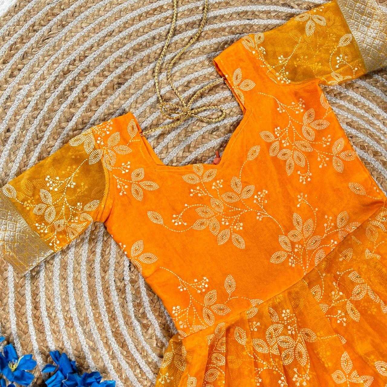Ynf Organza KESH505 340 Kids Wear Wholesale Kids Gown Kids Ethnic Gowns Manufacturer
