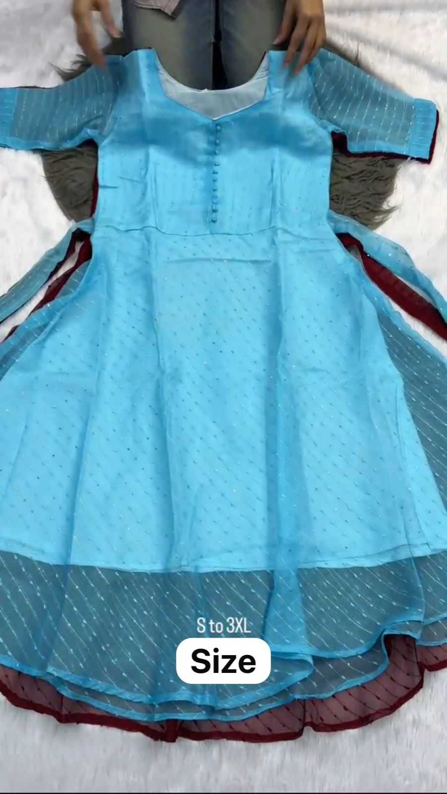Ynf Organza RIN102 108 Gowns Wholesale Fancy Gowns Anarkali Gown Long Gowns Manufacturer
