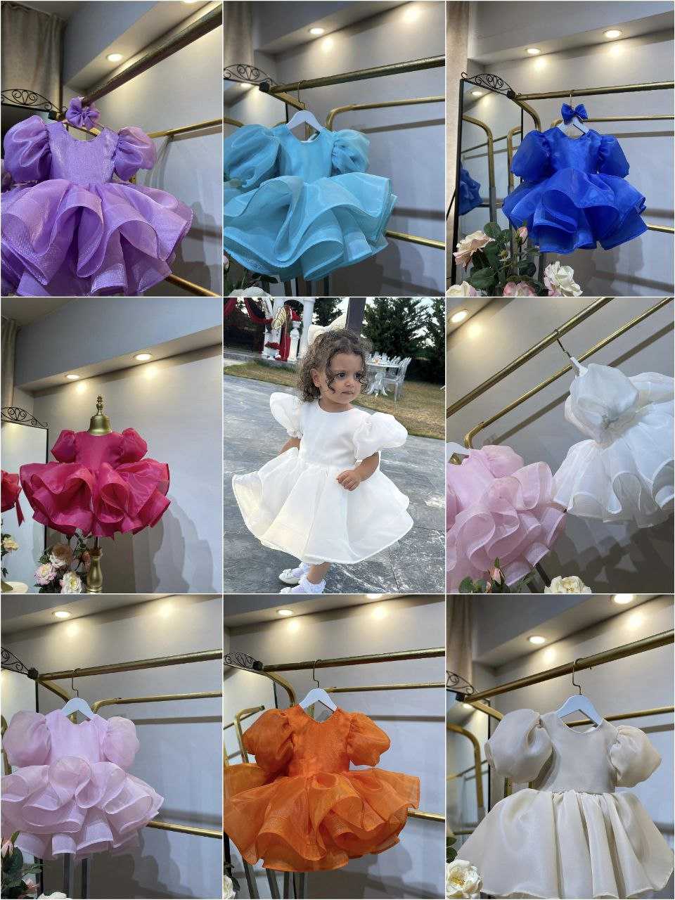 Ynf Organza RIN107 346 Kids Wear Wholesale Kids Frocks Girls Frock Kids Designer Frock Manufacturer