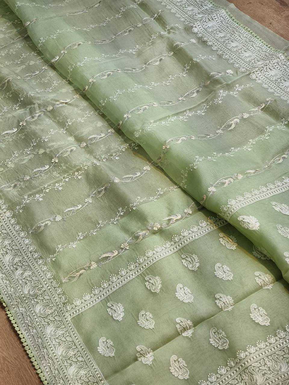 Ynf Organza RIN131 195 Sarees Wholesale Organza Sarees Fancy Sarees Embroidered Sarees Manufacturer