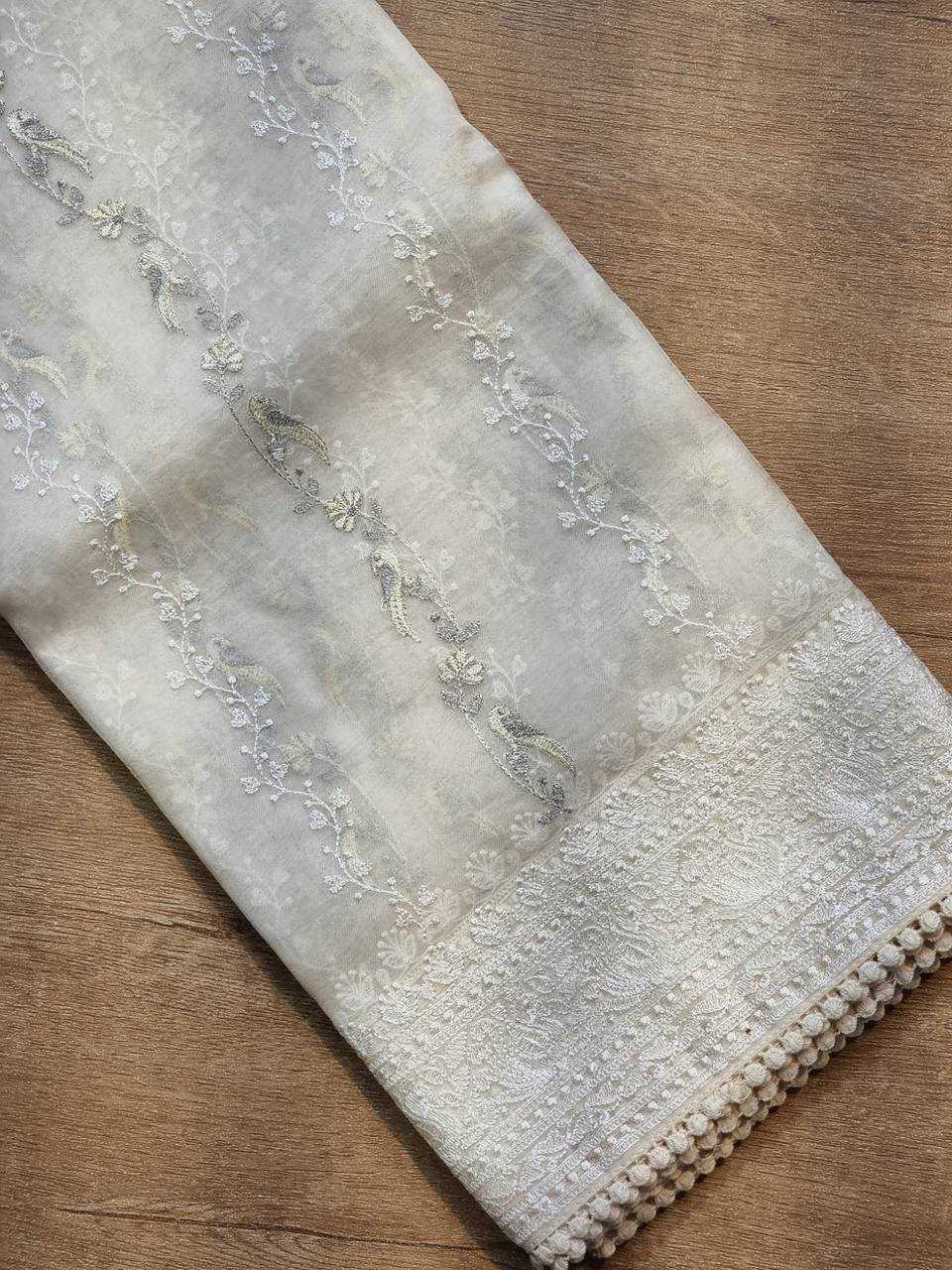 Ynf Organza RIN131 195 Sarees Wholesale Organza Sarees Fancy Sarees Embroidered Sarees Manufacturer
