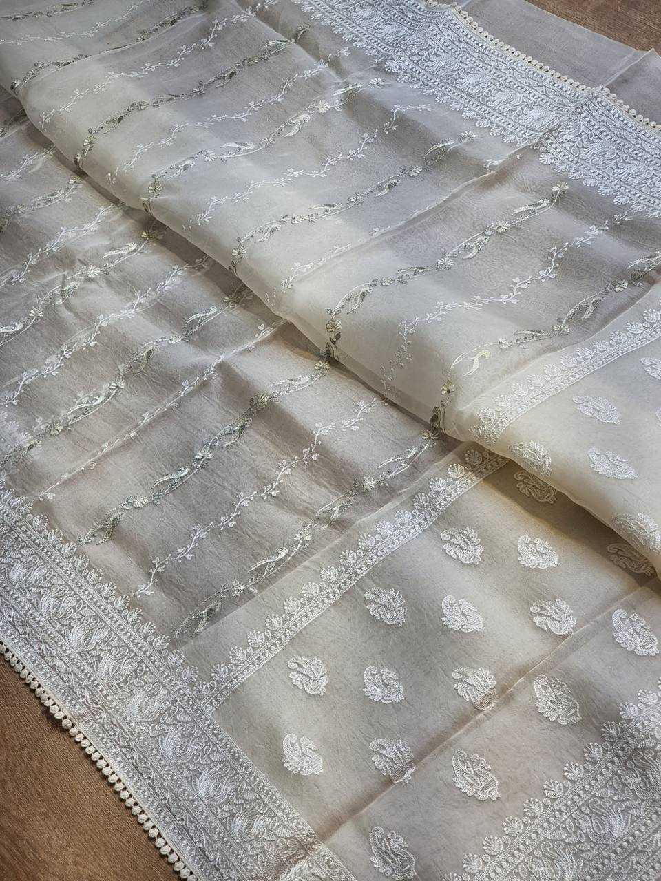 Ynf Organza RIN131 195 Sarees Wholesale Organza Sarees Fancy Sarees Embroidered Sarees Manufacturer