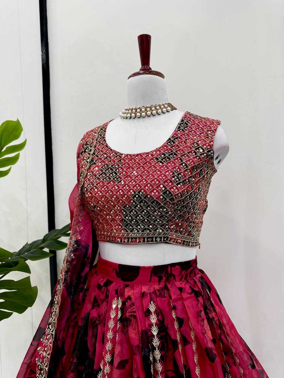 Ynf Organza RIN162 362 Lehengas Wholesale Fancy Lehenga Silk Lehenga Sequins Lehenga Manufacturer