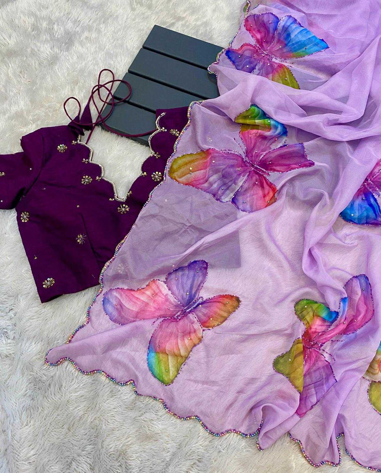 Ynf Organza RIN164 pearl nd cut dena Sarees Wedding Collections Festive Collections Wholesale Organza Sarees Printed Sarees Hand Work Sarees Manufacturer