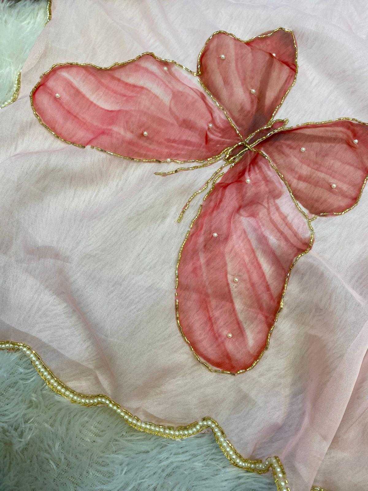 Ynf Organza RIN164 pearl nd cut dena Sarees Wedding Collections Festive Collections Wholesale Organza Sarees Printed Sarees Hand Work Sarees Manufacturer